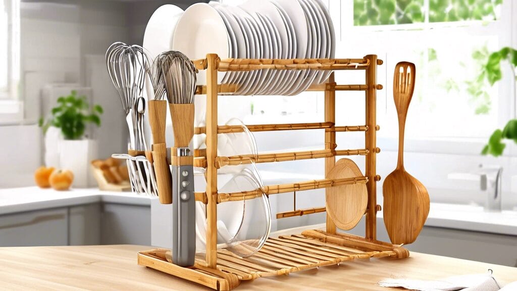 Efficient Kitchen Organization with HBlife Bamboo Drying Rack: A Comprehensive Review